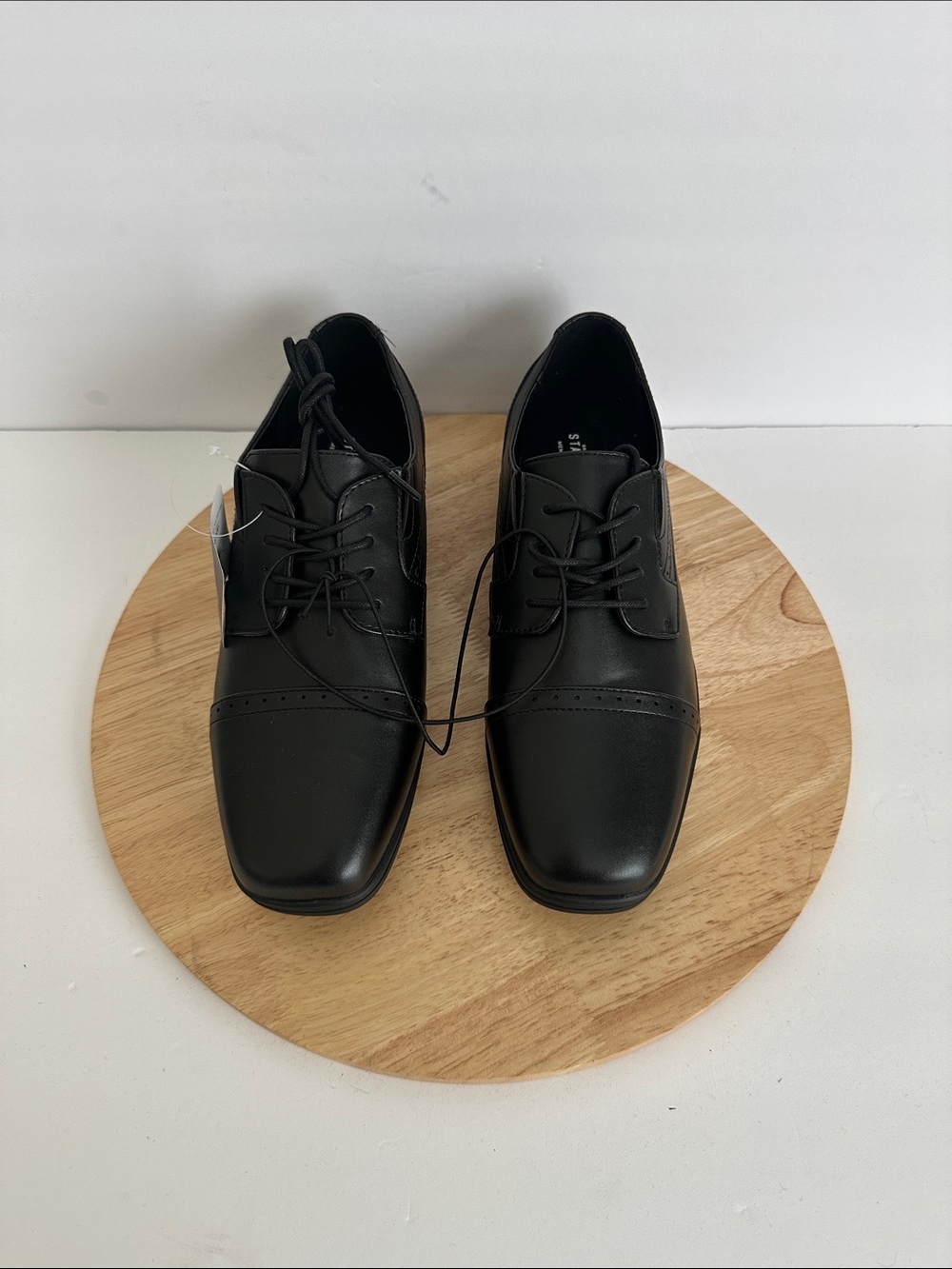 Stafford Dane Jr Little & Big Kid Boys Cap Oxford Shoes